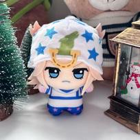 JoJo Bizarre Adventure Plush Keychain Johnny Joestar Gyro Zeppeli Rohan Kishibe Cotton Doll Bag Charm For Backpack Decor 10cm