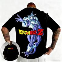 Anime Dragon Ball Z Cooler Frieza Brother Graphic T Shirt Men Oversized Cotton Tees Gym Streetwear 3XL blue