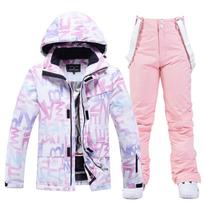 Women's Winter Ski Suit: Windproof, Waterproof, Warm Snowboard Jacket and Pants Set