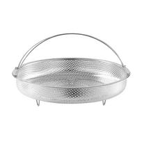 Stainless Steel Steaming Rack, Steamed Buns, Steamer, Household Steaming , Fruit Washing Filter With Portable Steamer One Size white
