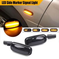 Sekveninė mirksinti LED posūkio signalo šoninė markiravimo lemputė Land Rover Discovery 2 1999-2004 Defender Freelander 1 2002-2005 white