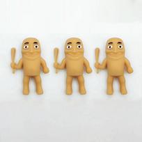 135Pcs Tung Tungtung Sahar Squeeze Toys Collectible Viral Brainrot Fidget Toy Wooden Stick Man Anti Stress Reliever Toys Figet beige