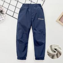 Girls Kids Fleece Lined Waterproof Windproof Warm Outdoor Ski Pants 150 blue