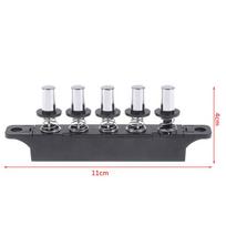 1pc Five-position Plug-in Button Switch For Range Hood Five-position Silver Switch For Kitchen Hood gray