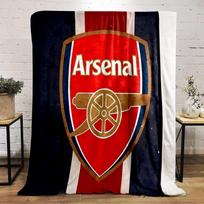 Arsenal Logo Designed Flannel blanket for bedroom, living room, sofa, and nap 80cm x 120cm red