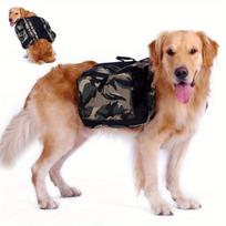 Pets From Backpack Dog Bag Medium and Large Dog Travel Bag Carry Bag Out Portable Backpack Water Bowl M black