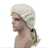 HAIRJOY Sintetiniai plaukai Kunigaikštienė teisėja Cosplay perukai Ilgi karščiui atsparūs pluošto garbanoti Anime vyrams ir moterims as the picture-20inches gray