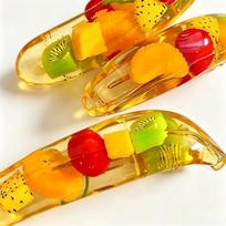 Banana Squeeze Fidget Toy, Tpr Soft Squeeze Toy Filled With Fruit Pieces, Stress Relief Desktop Ornament, Novelty Party Gift yellow