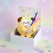 BT21 Minini lėlės raktų pakabukas-staigmena, versija. CHIMMY beige