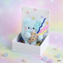 BT21 Minini lėlės raktų pakabukas-staigmena, versija. KOYA gray
