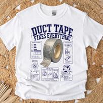 Funny Duct Tape Fixes Everything Shirt - Retro Skilled Trades Gift - Sarcastic Duct Tape Fixes Everything Clothing 2XL gray