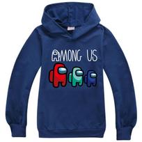 JAV Žaidimas Tarp Vaikų Hoodies Berniukams Mergaitėms Impostor Hooded Sweatshirt Viršutiniai Drabužiai Megztiniai Amonguscosplay 160cm/11-12 years tamsiai mėlyna spalva