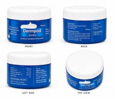 Dermpod Urea, Lactic Acid, Propylene Glycol & Light Liquid Paraffin Cream – 100 gm | Emollient, Humectant & Keratolytic Moisturizing Cream blue