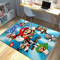 Super Mario Bros Adventure Carpet For Playroom Bedroom Living Room Sofa Home Decorkids Game Area Rug Nonslip Floor Mat 100cmx120cm