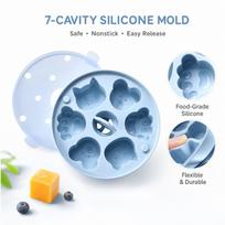 Silicone Steaming for Baby Food and Homemade Snacks One Size mėlyna