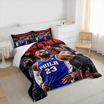 LeBron James NBA Iconic Legacy Design Bedding set. Bedding set (1 duvet cover, 2 pillowcases, duvet not included). 240x220cm