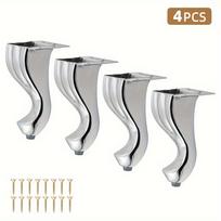 Retro-Style Furniture Legs 14.5 cm / 5.71 , for Sofas, Chairs & Cabinets (Set of 4)