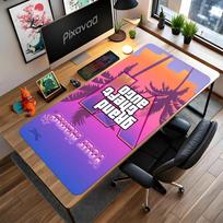Grand Theft Auto Customizable Name Mouse Pad Gamer Mousepad Study Desk Mat Non-Slip Rubber Bottom Suitable for Office Gaming PC Laptop 30cmx60cm