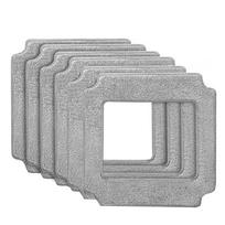 21x21cm Valymo šluostės ABIR WD8 langų valymo robotui, daugkartinio naudojimo plaunamos servetėlės langų stiklams plauti, storos mopping šviesiai pilka spalva