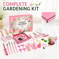 24pc 3D gardening tools Christmas countdown calendar One Size pink