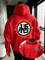 Dragon Ball Anime Men's Hoodie High Quality Loose Pullover Sweatshirt Warm For Autumn Winter Casual Daily Wear Women And Men Hoodies XL black