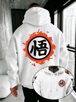 Dragon Ball Anime Men's Hoodie High Quality Loose Pullover Sweatshirt Warm For Autumn Winter Casual Daily Wear Women And Men Hoodies XXXL white