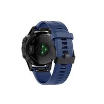22 26mm Garmin QuickFit Strap for Fenix 7X 7 Watch Band Silicone Quick Release Wristband for Garmin Fenix 6X Pro 6 5X 5 5S Plus 20mm Fenix 5s 6s 7s vidurnakčio mėlyna spalva