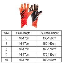 Goalkeeper Gloves Finger Protection Non Slip Training High Performance Stylish Latex Comfortable Size 6 red