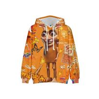 Tung Tung Tung Sahur Juokingas Beisbolo Lazda Mėmė Gobtuvas Vyriška Mada Humoro Stilius Grafiniai Megztiniai Harajuku Mada Vaikų Gobtuvai 130 brown