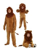 Halloween Cartoon Lion Costume for Adults & Kids - Animal Party Performance Outfit 160 cm brown