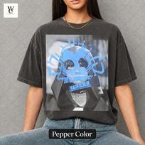 Isha LoL Arcane Shirt, Jinx Before Shirt, Tee, Comfort Colors Unisex, Gamer Fan Art ID M gray