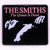 Smith Rock Brooch:  The Queen is Dead  Band Badge Accessory pink