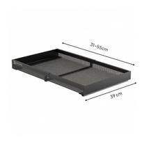 Sliding Basket Organizer Carbon Steel Pull-out Mesh Base Cabinet black