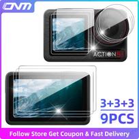 [9PCS] Screen Protector for DJI Osmo Action 5 6 Pro Ultra-Clear Tempered Glass Camera Lens Screen Protector Film Accessories Set For DJI Action 6 gray