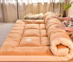 Plush Mattress Topper for Luxurious Sleeping Experience Floor Soft Bed Pad Hotel Beds Dormitories Futon Cover Mattresses Home 90x200cm kupranugaris