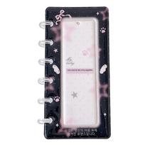 Loose Leaf Photo Booth Album Binder with PVC Cover, 2X6  Photocard Rings Notebook Binder Organizers for Browsing, Sorting, and Travel Storage juoda