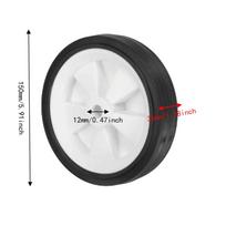 2pcs With Bolts Air Compressor Caster Wheels Replacement Shock Absorbing Wheels  For Air Compressor
