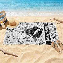 Real Madrid Beach Towel Super Soft Microfiber Quickdry Fabric Comfortable Lightweight 80cmx160cm(31x63inch)