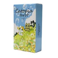 Catopia Tarot Cards 78 Pcs Cute Kitten Tarot Deck For Beginners Oracle Card Game Board Game Toy white