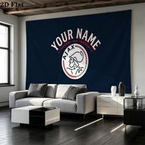 Custom Name AFC Ajax Printed Tapestry – Wall Hanging for Bedrooms, Dorms, and Home Decor 130cm x 150cm