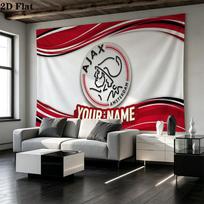Custom Name AFC Ajax Printed Tapestry – Wall Hanging for Bedrooms, Dorms, and Home Decor 180cm x 230cm