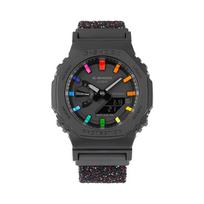 CASIO Individuali Kolekcija Elektroninis Judėjimas Unisex Juodas Ciferblatas GA-2100-1A1(Komanda788--) Starlight black