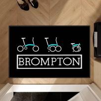 Abstract Art Bicycle Brompton Door Mat Floor Mats Non-slip Pad Rug Slip-resistant Clean Feet Entrance Mat Decoration for Bedroom 40X60CM