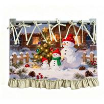 Christmas Stove Oven Dishwasher Cover Curtain for Kitchen Holiday Home Decor S balta