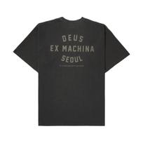 Deus Ex Machina Vintage Washed Seoul T-Shirt Charcoal Black 2XL gray