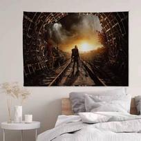 Video Game Metro Exodus Chart Tapestry For Living Room Home Dorm Decor Art Home Decor 150x100cm(60x40in)