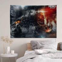 Video Game Metro Exodus Chart Tapestry For Living Room Home Dorm Decor Art Home Decor 150x100cm(60x40in)