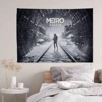 Video Game Metro Exodus Chart Tapestry For Living Room Home Dorm Decor Art Home Decor 150x100cm(60x40in)