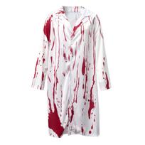 Men's Halloween Costume Bloody Horror Outfit for Couples Party XL white