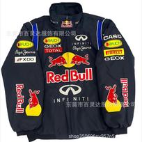 F1 Red Bull Racing Team Embroidered Cotton Padded Motorcycle Riding Jacket Unisex Women S